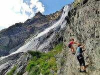 J1: 2 vie-ferrate : St-Christophe-en-Oisans + Cascade de la Pisse, Mizoën J1: 2 vie-ferrate : St-Christophe-en-Oisans + Cascade de la Pisse, Mizoën