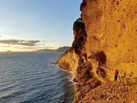 Cap Canaille, Corniche des grands ducs (3c, P2) Cap Canaille, Corniche des grands ducs (3c, P2)