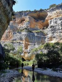 J4: descente aquatique du Río Vero, depuis Salto de Bierge J4: descente aquatique du Río Vero, depuis Salto de Bierge